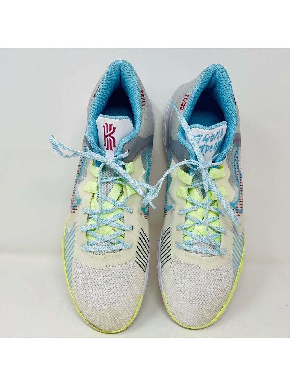 Nike Kyrei Flytrap White and Blue Athletic Sneakers